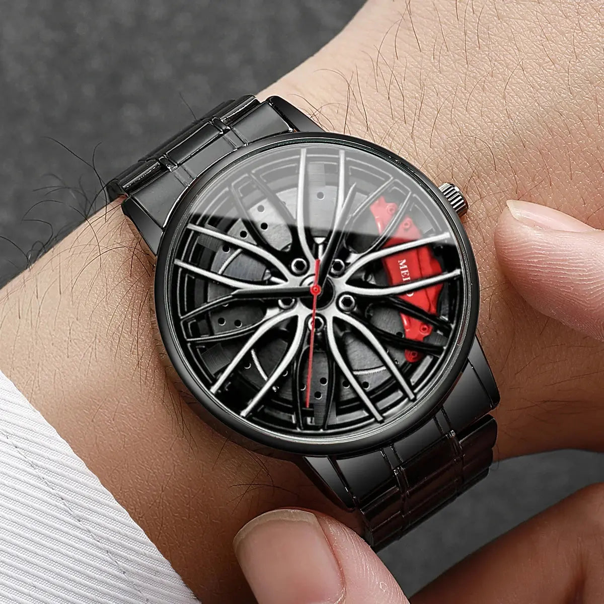 Car Wheel Stainless Steel Watch Inspirational Watches