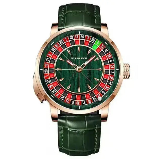 Wood Grain Automatic Roulette Watch Inspirational Watches