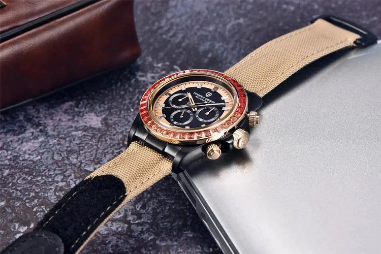 Automatic Mechanical Watch 40MM Rainbow Circle Multifunction Wristwatch Inspirational Watches