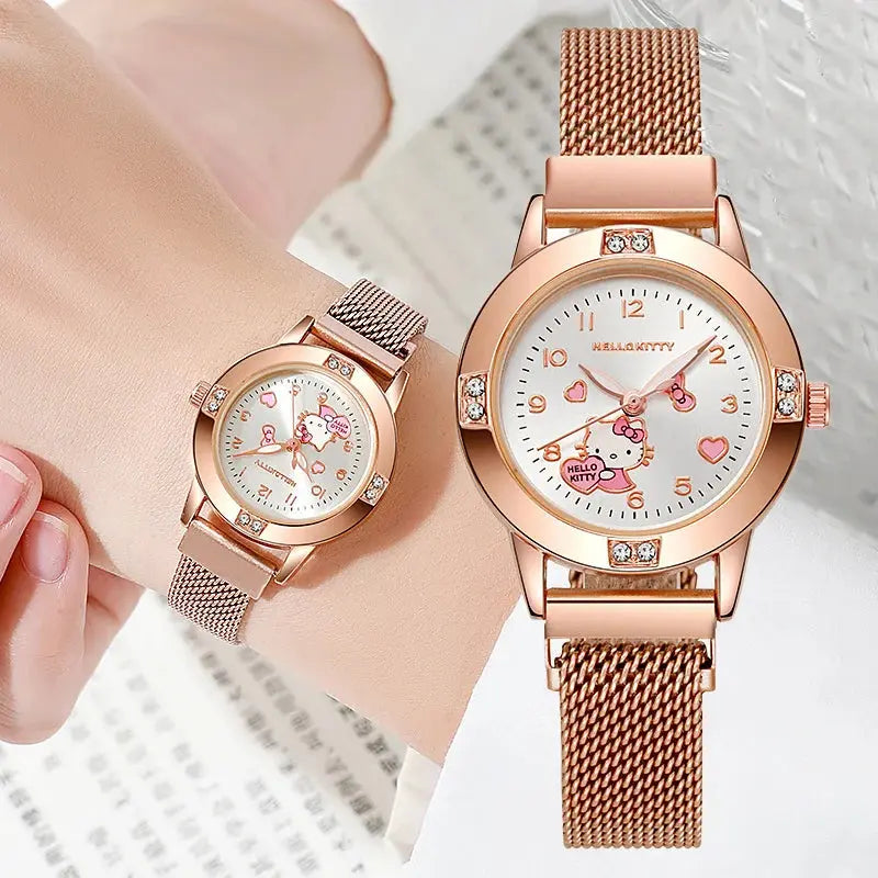 Fashion Hello Kitty Diamond Women Watch Inspirational Watches