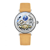 Skeleton Mechanical Watches Men Fashion Wristwatch Male Leather Watchband Man Clock Inspirational Watches