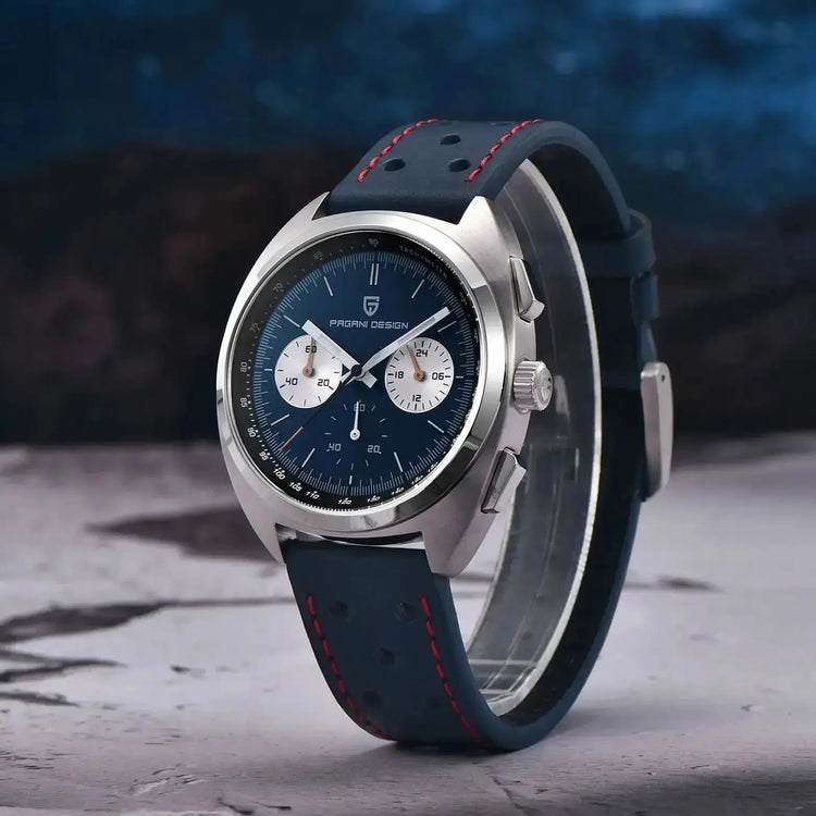 Luxury 40mm Stainless Steel Sports Watch with Chronograph - Inspirational Watches
