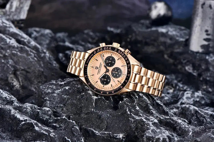 Luxury Business Mens Watches Chronograph AR Sapphire Mirror Waterproof - Inspirational Watches