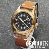 Retro Watch 200m Waterproof Leather Bracelet Domed Sapphire Pilot Dive - Inspirational Watches