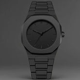 Simple Black Male Quartz Watches Arabic digital Casual Drip Oil Strap - Inspirational Watches