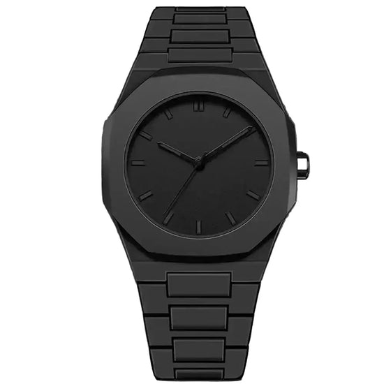 Simple Black Male Quartz Watches Arabic digital Casual Drip Oil Strap - Inspirational Watches