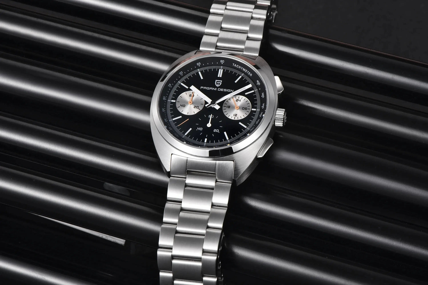 Luxury 40mm Stainless Steel Sports Watch with Chronograph - Inspirational Watches
