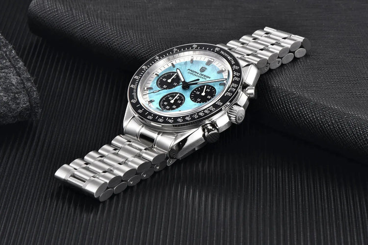 Luxury Business Mens Watches Chronograph AR Sapphire Mirror Waterproof - Inspirational Watches