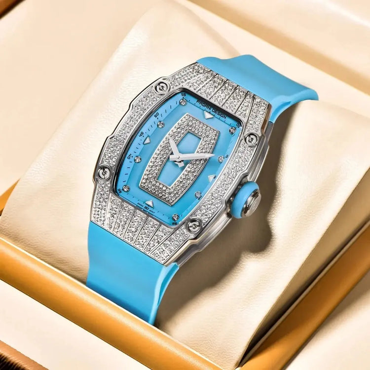 Fashion Women Creative Diamond Inlaid Waterproof Watches - Inspirational Watches