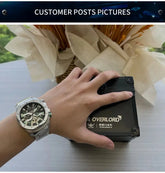 44mm Vintage Dial Luxury Sapphire Automatic Mechanical Waterproof Inspirational Watches