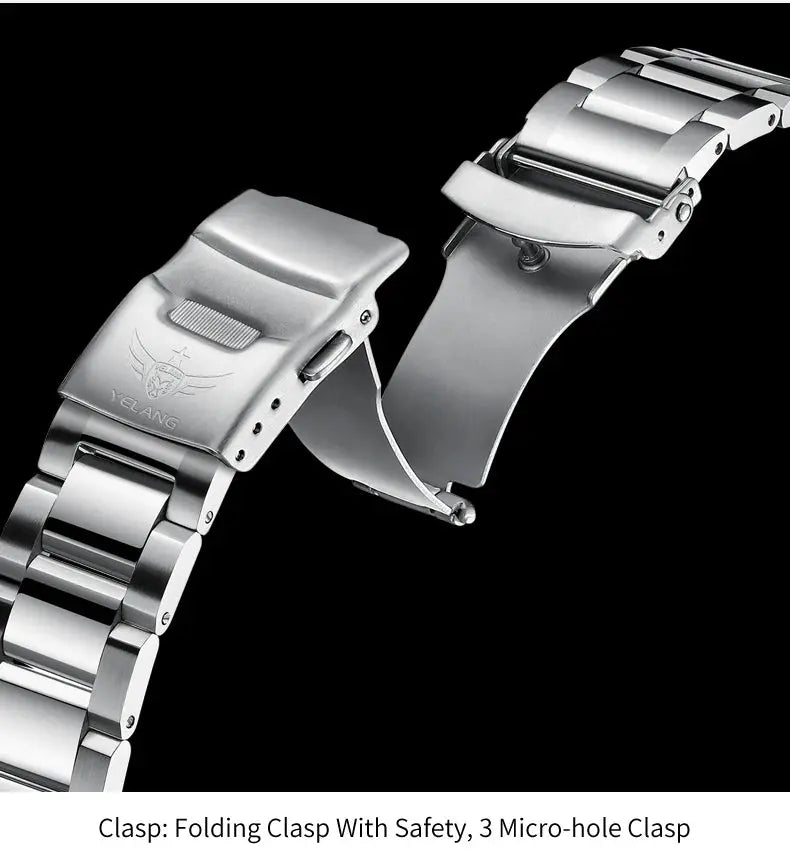 44mm Vintage Dial Luxury Sapphire Automatic Mechanical Waterproof Inspirational Watches