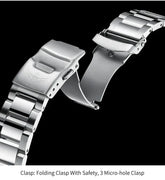 44mm Vintage Dial Luxury Sapphire Automatic Mechanical Waterproof Inspirational Watches