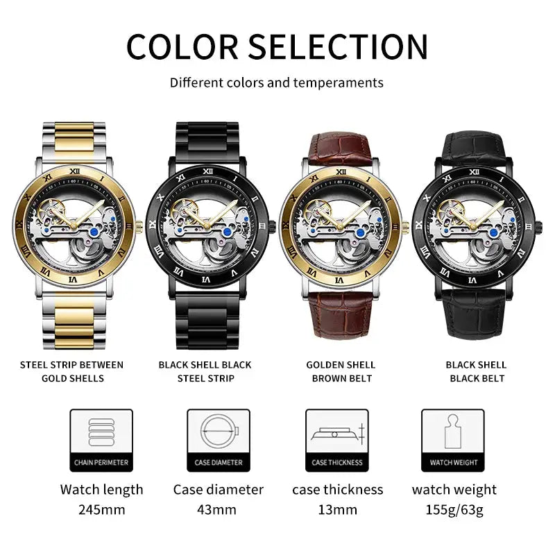 Automatic Skeleton Mechanical Watch