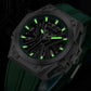 Skeleton Dial Men Mechanical Watch Silicone Strap Inspirational Watches