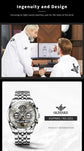 Automatic Luxury Waterproof Hollow Skeleton Watch - Inspirational Watches