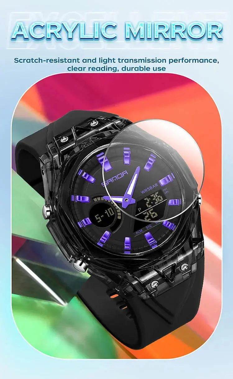 Fashion Electronic Watches Dual Display - Inspirational Watches