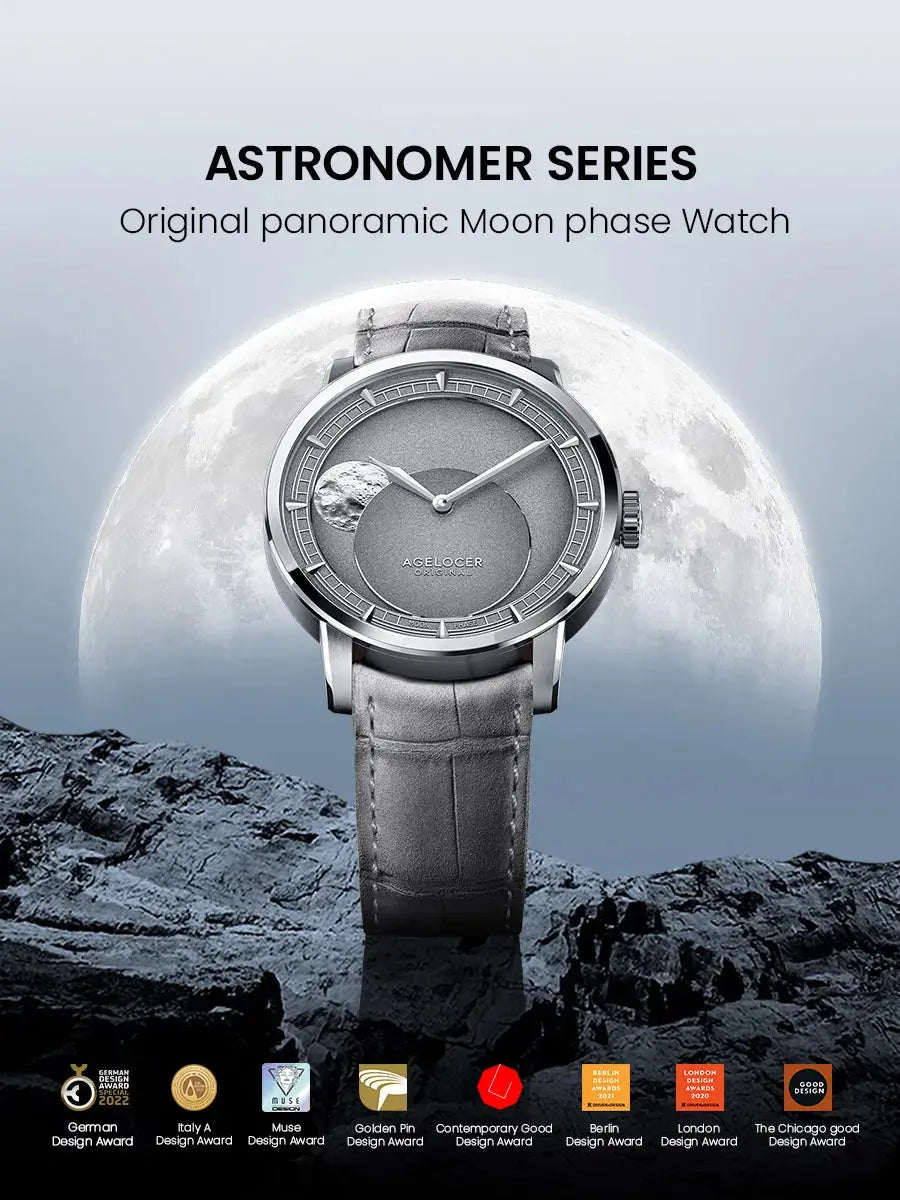 Moon Phase Original Astronomer Mechanical Inspirational Watches