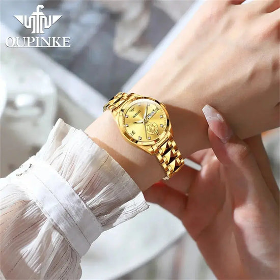 Gold Phoenix Women Luxury Swiss Certified Automatic Mechanical Watch - Inspirational Watches