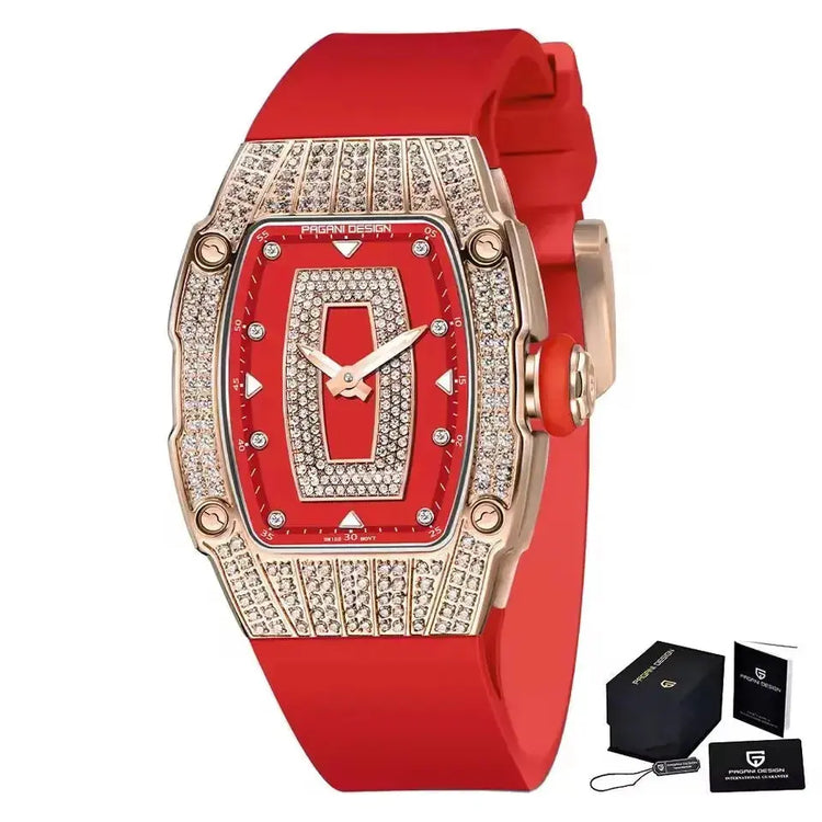Fashion Women Creative Diamond Inlaid Waterproof Watches - Inspirational Watches