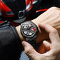 Automotive Wheel Hub Watch with 360° rotating racing dial