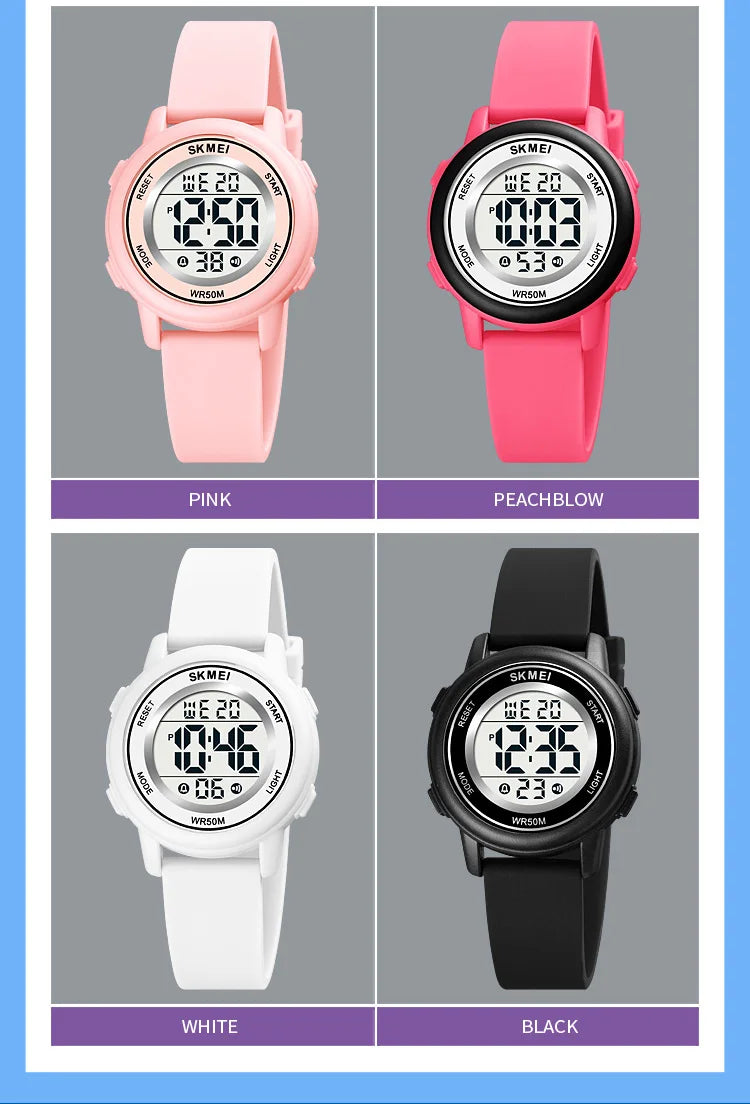 50M Waterproof Kids Watch Inspirational Watches