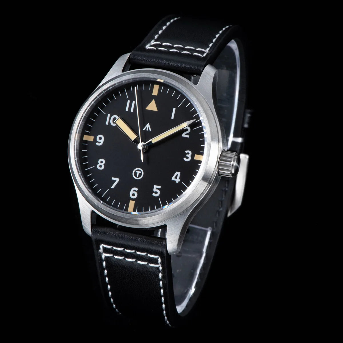 SEESTERN Watch Automatic Mechanical Wristwatches NH35 Movement Military Full Luminous Sapphire Crystal Waterproof Army Air Force Inspirational Watches