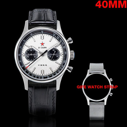 1963 Panda Pilot Chronograph Watch Air Force Sapphire - Inspirational Watches