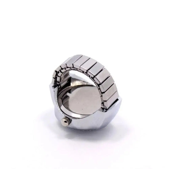 New Jewelry Clock Fashion Round Quartz Finger Rings Elastic Stretchy Rings Ring Watch Digital Watch Inspirational Watches