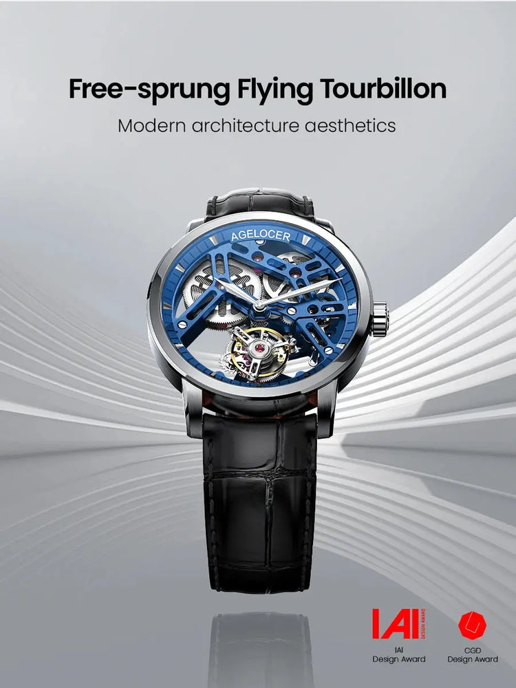 Tourbillon Luxury Skeleton Manual Mechanical Inspirational Watches