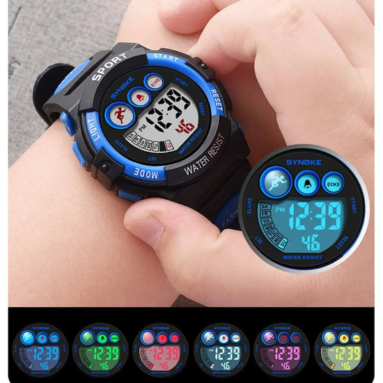 30M Waterproof Electronic Kids Sports Watch Inspirational Watches