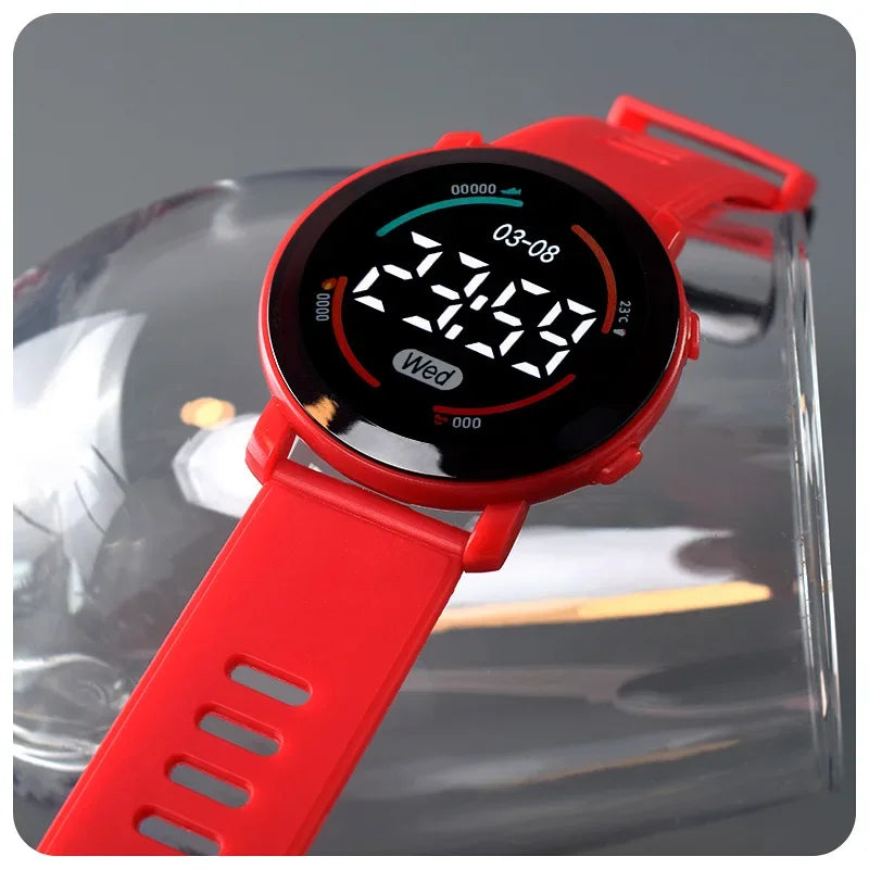 Waterproof LED Digital Luminous Kids Sports Watch Inspirational Watches