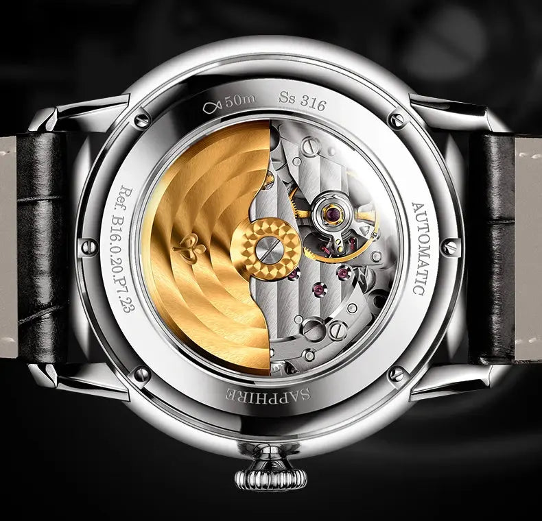 Original Painting Dial automatic Sapphire Crystal Glass Watch - Inspirational Watches