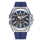 Skeleton Dial Men Mechanical Watch Silicone Strap Inspirational Watches