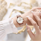 Faceted Dial Women’s Quartz Watch