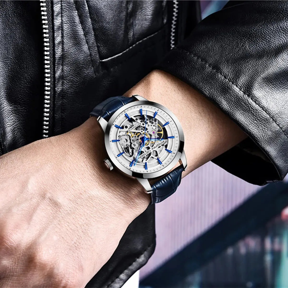 Luxury Automatic Mechanical Skeleton watch Inspirational Watches