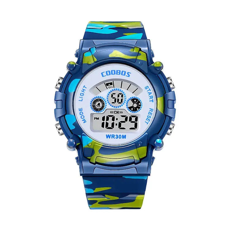 Waterproof Luminous Sport LED Digital Watches for Kids Inspirational Watches
