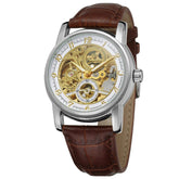 2026 Designer Luxury FORSINING Classic Mechanical Skeleton Man Watches Automatic Movement  Clock Waterproof Leather Wristwatch Inspirational Watches