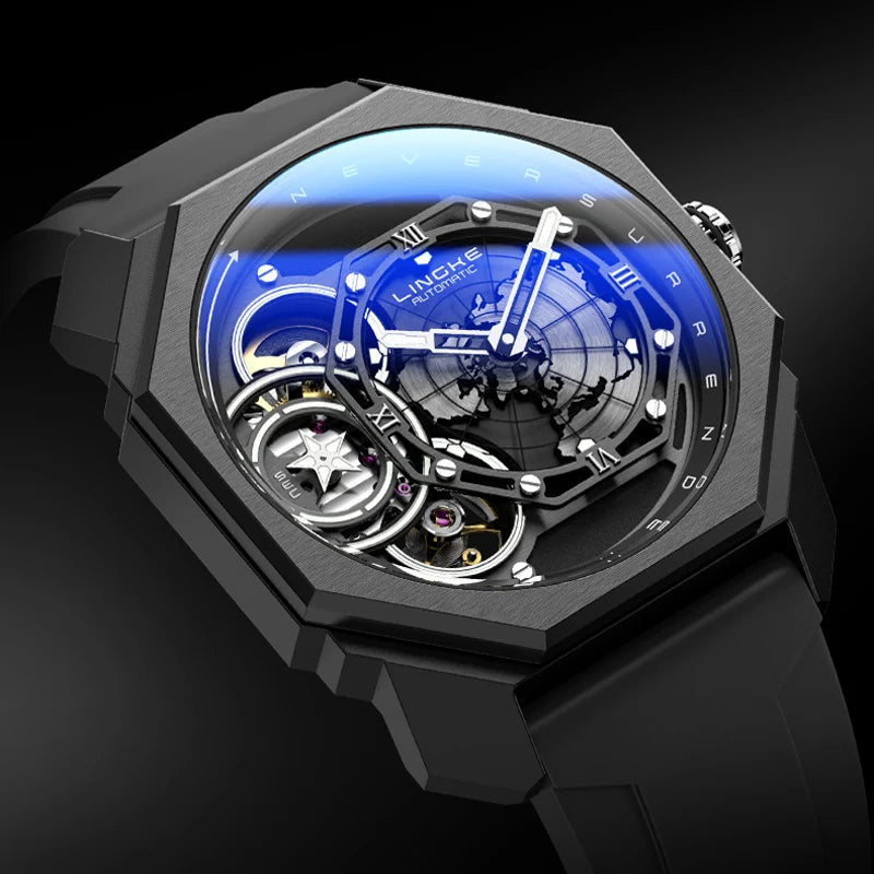 Mens Skeleton Dial Sport Mechanical Watches For Men Luxury Brand Pagani Designs Watch Waterproof Quartz Wristwatch Montre Homme Inspirational Watches