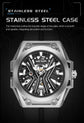 Skeleton Dial Men Mechanical Watch Silicone Strap Inspirational Watches