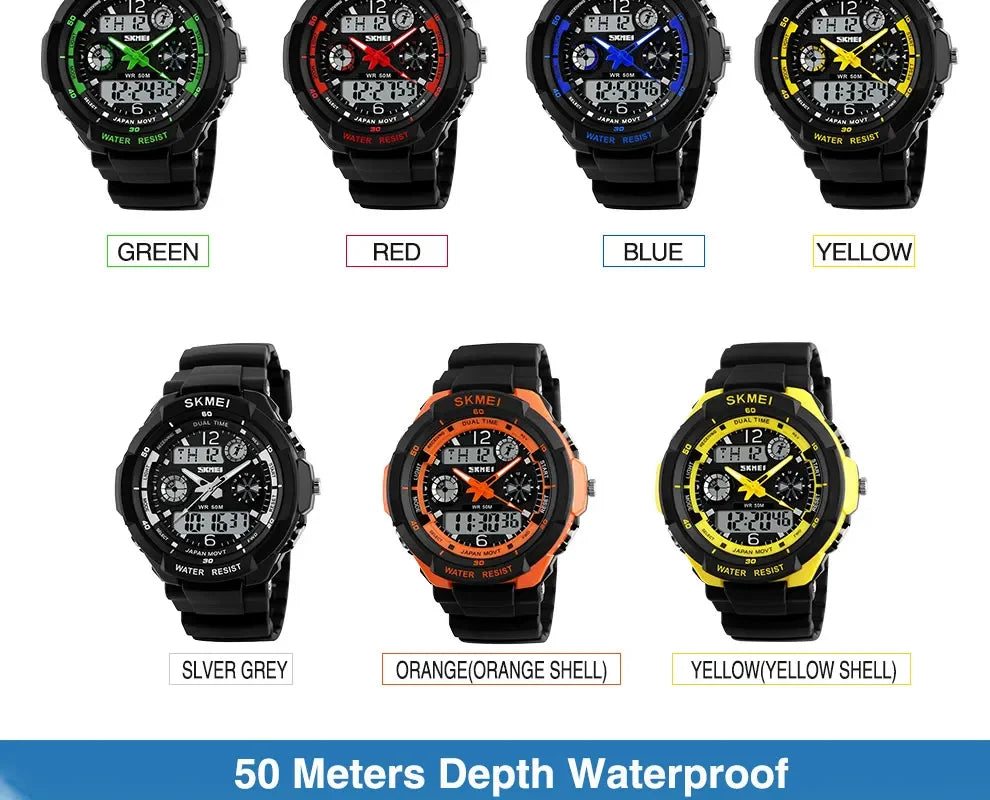 Shockproof Waterproof Electronic Watch Inspirational Watches