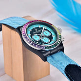 Automatic Mechanical Watch 40MM Rainbow Circle Multifunction Wristwatch Inspirational Watches