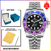 MACARLON Design 2026 New NH35 Mechanical Watch Men 41mm Sapphire Glass Luminous Stainless Steel 300M Waterproof Automatic Watch Inspirational Watches