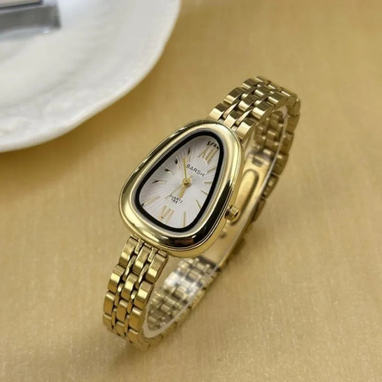 Brand Snake Head Dial Women Watch Luxury Ladies Quartz Watches Droplet Shaped Roman Numeral Steel Strap Wristwatches Gift Clock Inspirational Watches