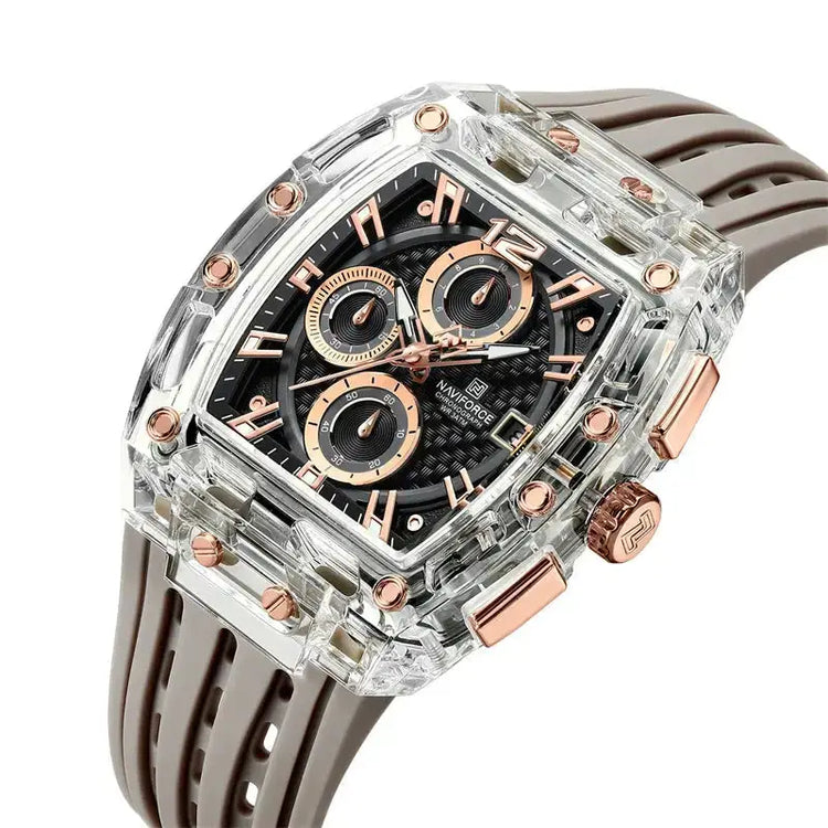Transparent Tonneau Chronograph Watch Inspirational Watches