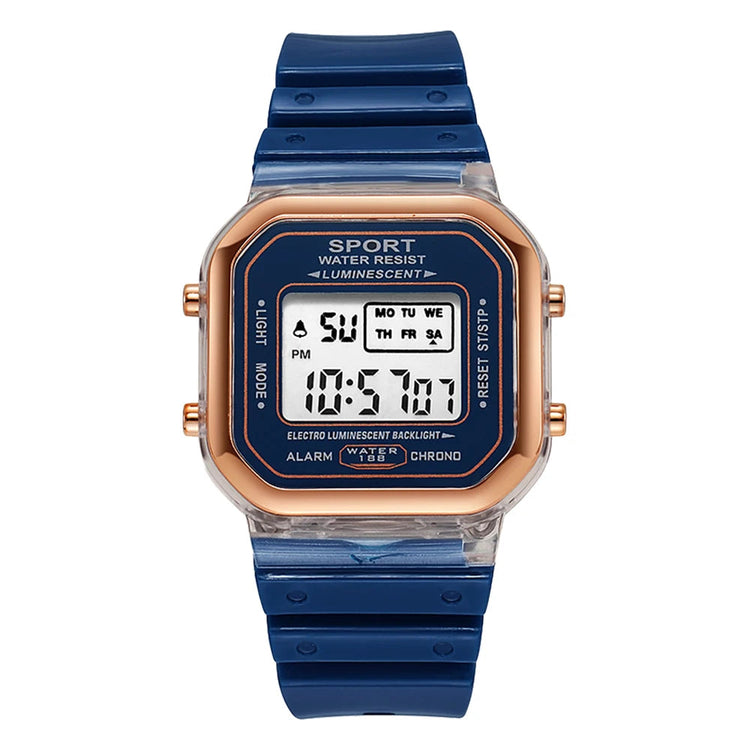 Multifunctional LED Digital Kids Sports Watch Inspirational Watches