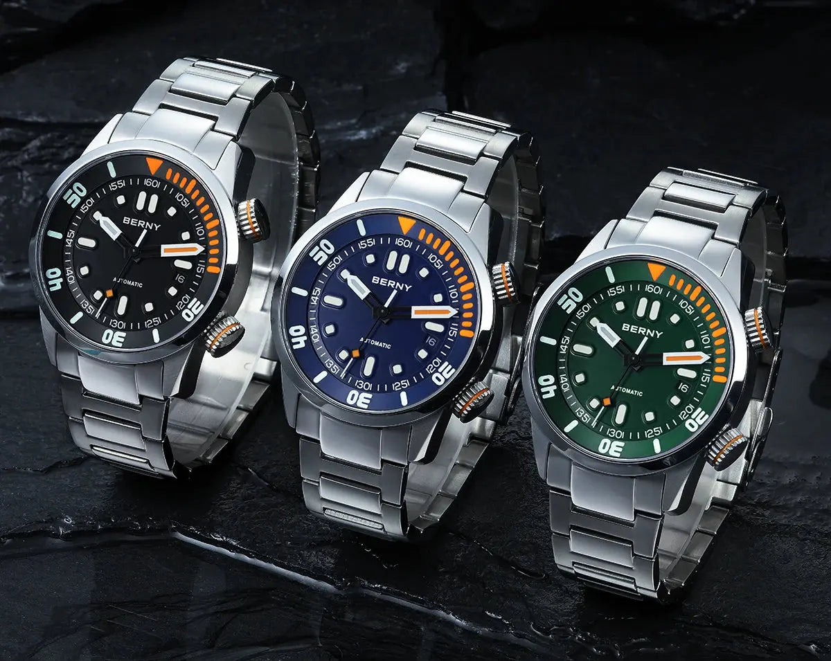 Automatic Dive Super Luminous Sapphire Swim Sport Mechanical Inspirational Watches