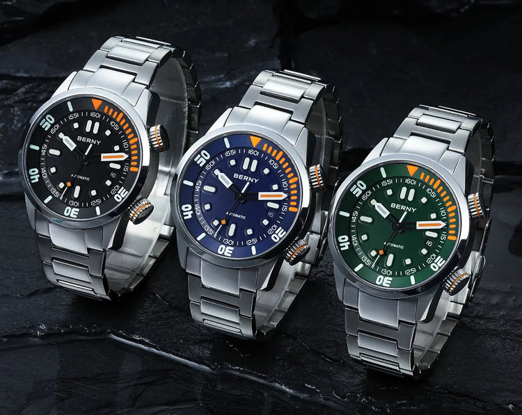 Automatic Dive Super Luminous Sapphire Swim Sport Mechanical Inspirational Watches