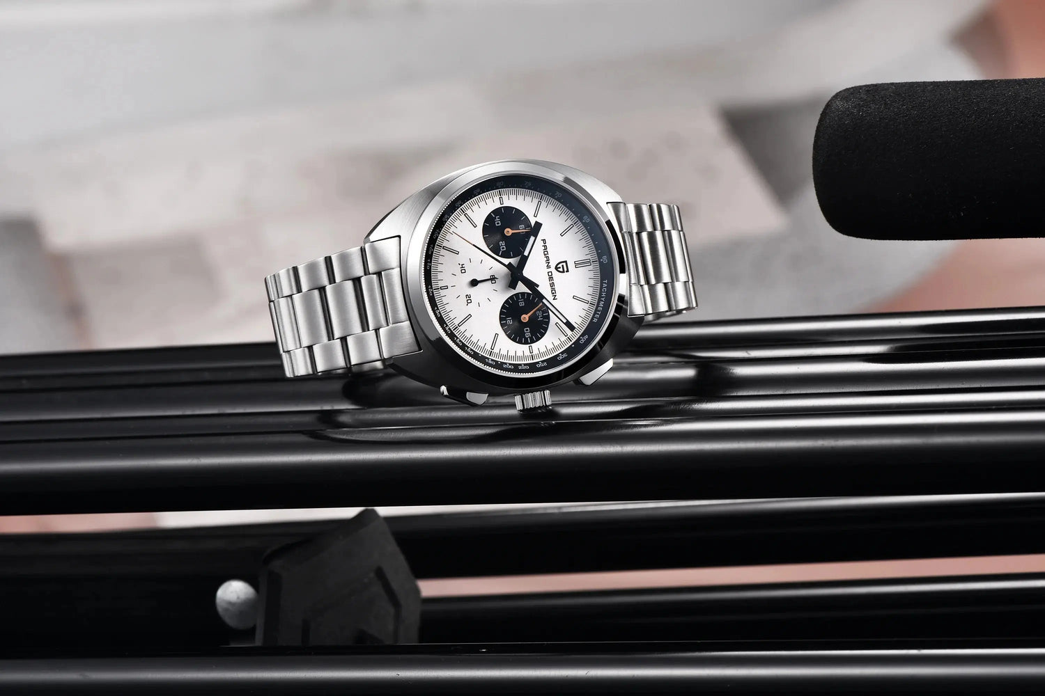 Luxury 40mm Stainless Steel Sports Watch with Chronograph - Inspirational Watches