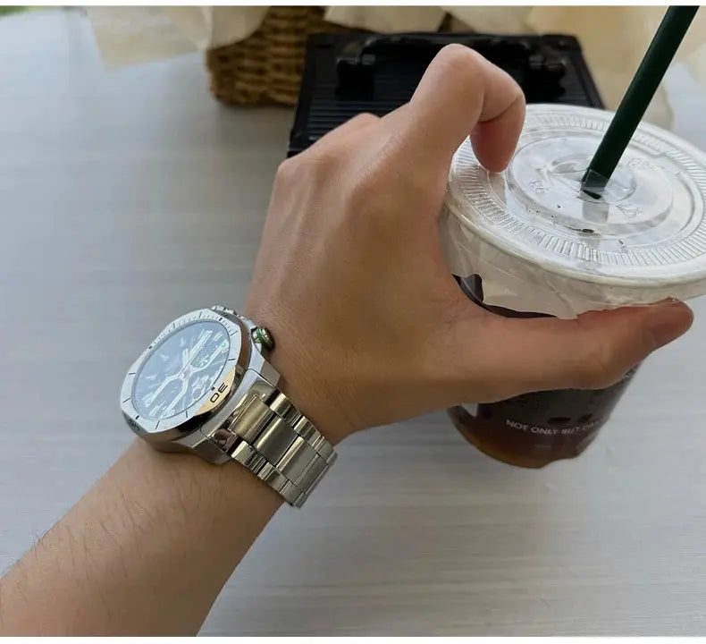 44mm Vintage Dial Luxury Sapphire Automatic Mechanical Waterproof Inspirational Watches