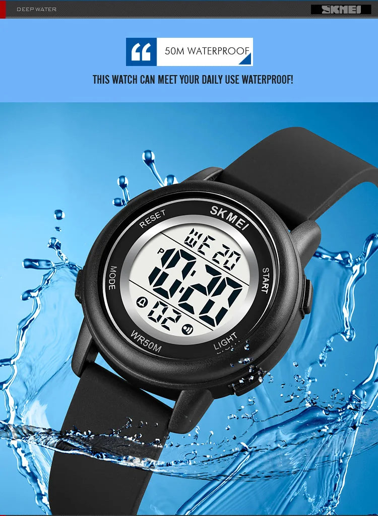 50M Waterproof Kids Watch Inspirational Watches